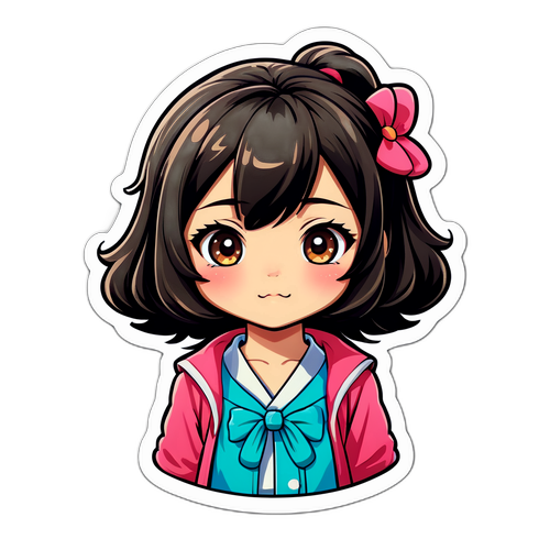 可愛いキャラクターステッカー