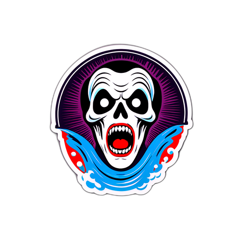 Sticker Vintage Scream 1