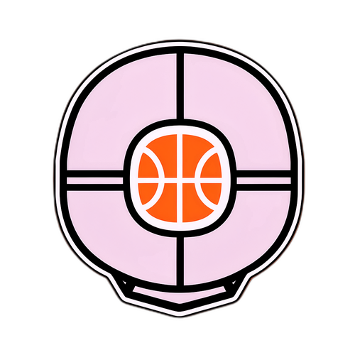 Δημιουργική αναπαράσταση γηπέδου μπάσκετ με το λογότυπο EuroLeague