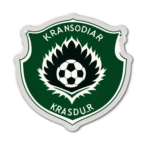 Стикер с символами футбольного клуба Краснодар