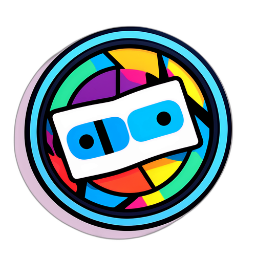 Modern Sanat Akımında Prime Video Logosu Stickerı