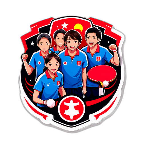 国家乒乓球队赢得胜利