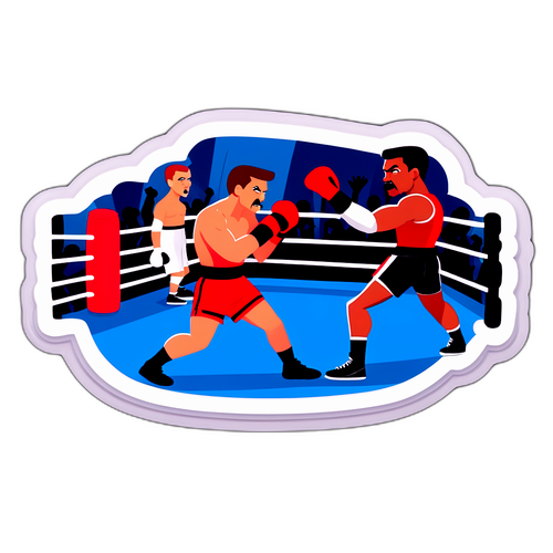Animated Boxing Ring Sticker