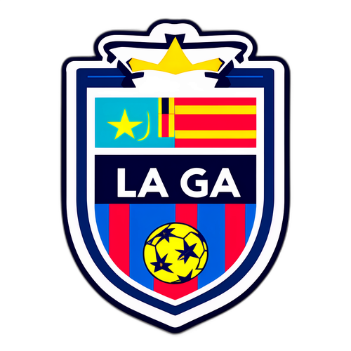 Минималистичный стикер с логотипом Ла Лиги