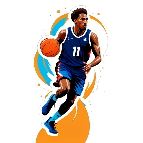 Silhouette Dinamik Antony Dalam Dribble