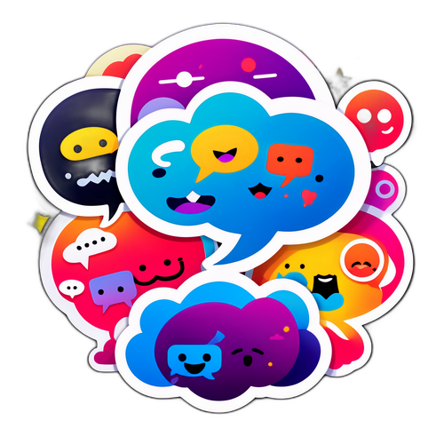 Ζωντανά αυτοκόλλητα φιλίας και κουτσομπολιού