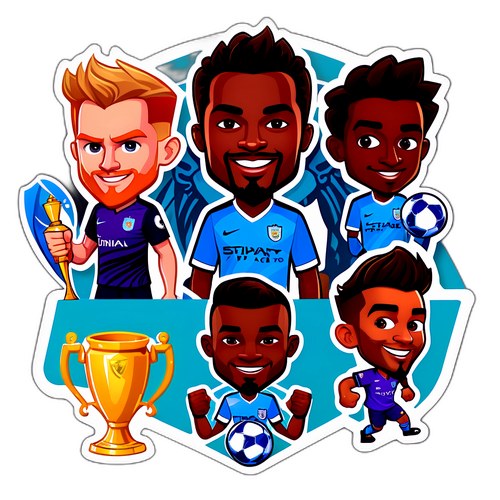 Stiker Liga Fantasi Perdana: Pemain Kartun