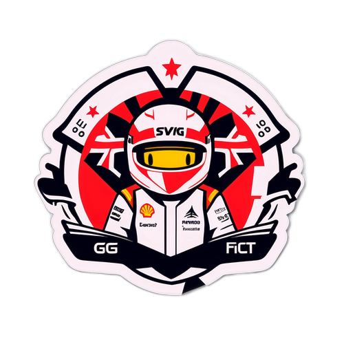 Sticker pentru atmosfera festivă F1