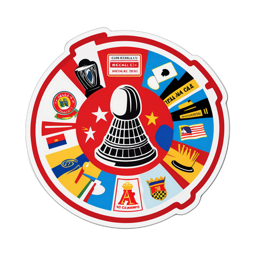 Sticker cu Colaj de Imagini din Meciuri Istorice