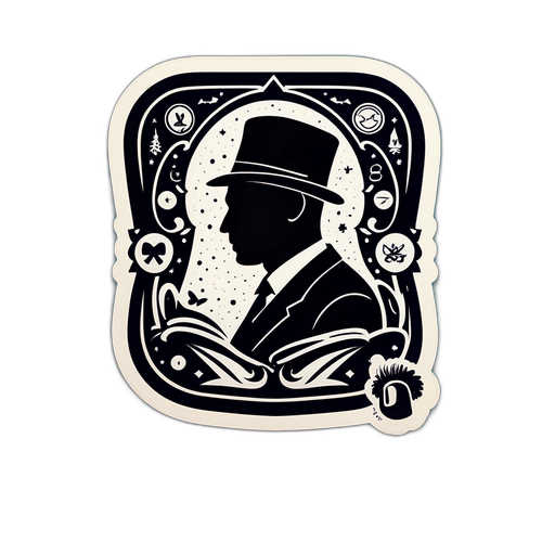 Arthur Jones Silueti Sticker