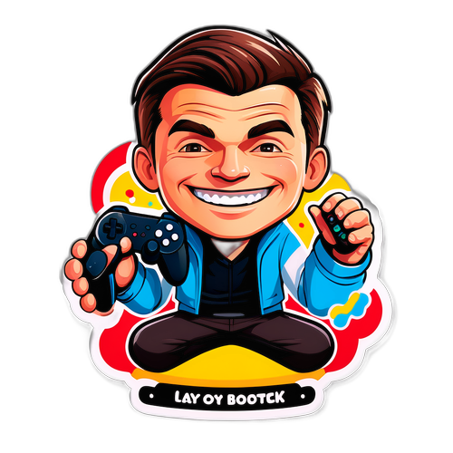 Vojta Kotek ve své oblíbené roli s herními rekvizitami