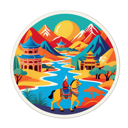 文化交流的美丽场景