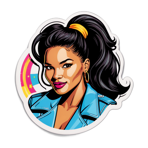 Design retro cu Cassie Ventura la o petrecere, îmbrăcată în fashion din anii '90