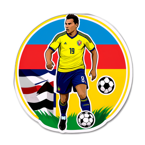 Stiker Liga Primera A dengan Pemain Terkenal Kolombia