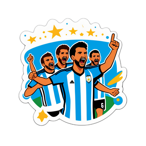 アルゼンチンサッカーファンの応援シーン