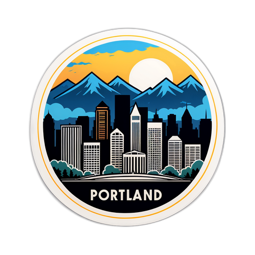 Portland Skyline Resilience Sticker