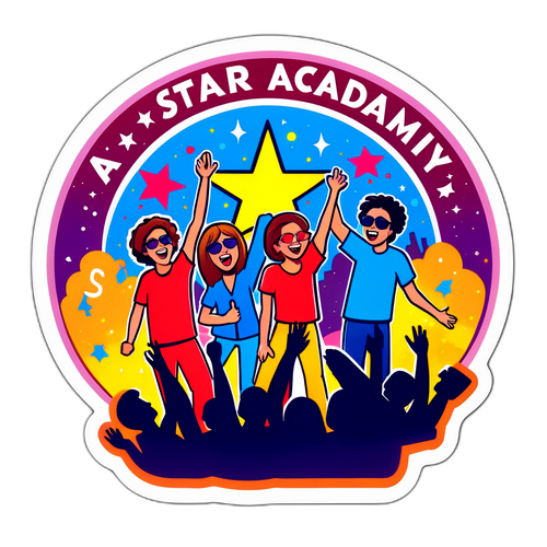 Autocollant A Star Academy