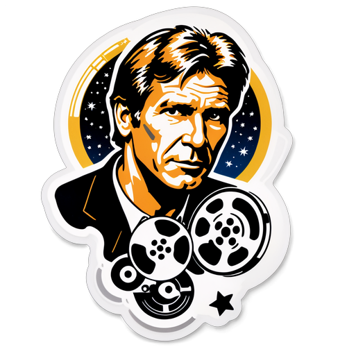 Sticker na may Silweta ni Harrison Ford