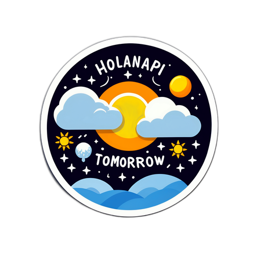 Wettervorhersage Aufkleber