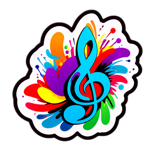 Kreativ musikksticker