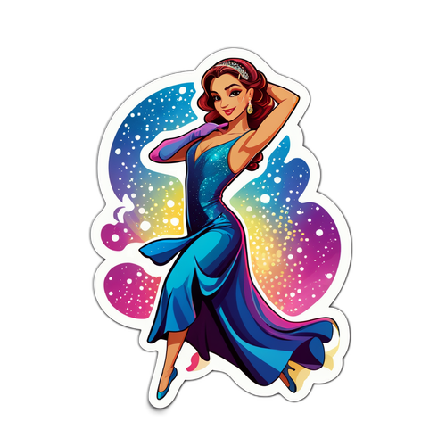 Sticker de Marixa Balli en una pose elegante