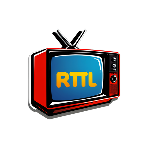 RTL Fernseher Aufkleber