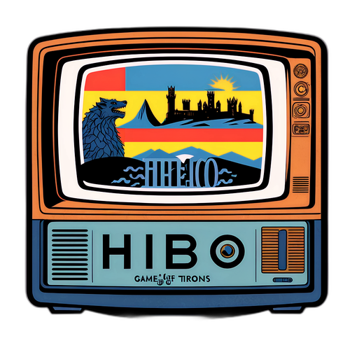 Vintage HBO Klistermærke