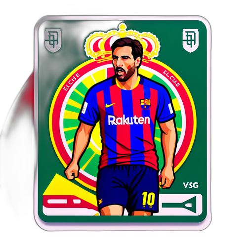 Sticker van de wedstrijd Elche vs. Barcelona