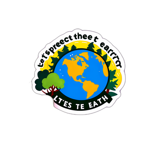 지구를 지킵시다 스티커