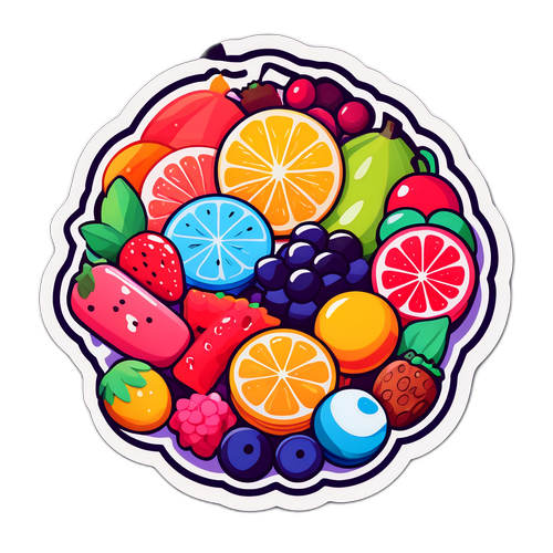 美味しい季節の果実スイーツデザイン