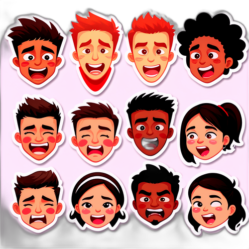 축구 팬을 위한 감정 표현 스티커