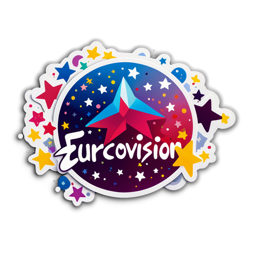 Sticker cu logo-ul Eurovision
