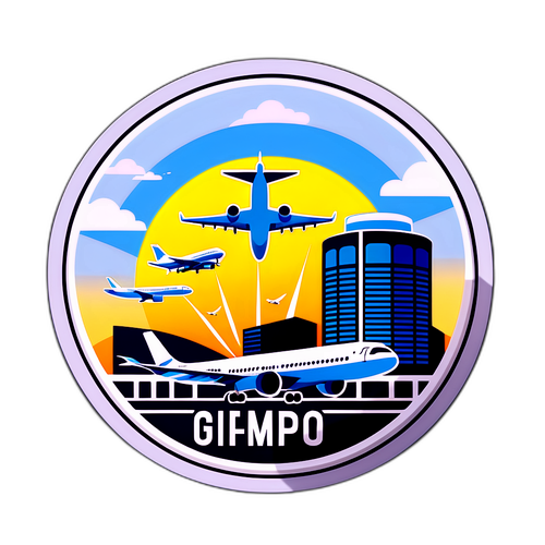 Sleek na Sticker ng Gimpo Airport