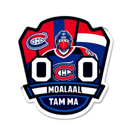 Спортивный стикер с командами Тампы и Монреаля