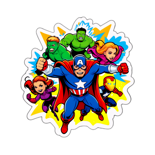 Stiker Avengers Dinamik