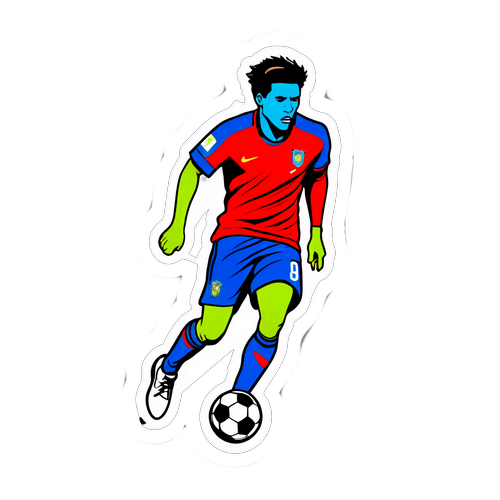 Giocatore di Calcio Infortunato Minimalista