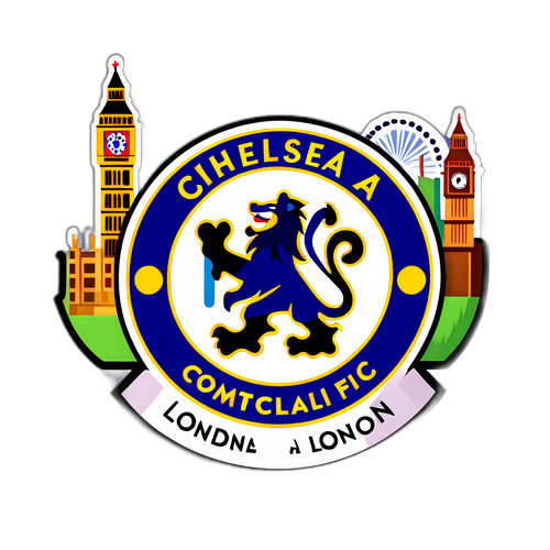 Stiker Chelsea FC dengan Elemen London