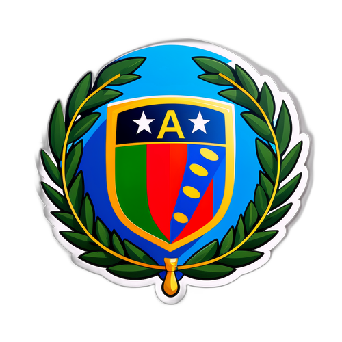 Design di un adesivo di un pallone da calcio con il logo della Serie A