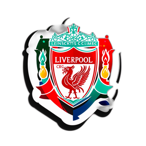 利物浦與纽卡斯尔比赛的徽章贴纸