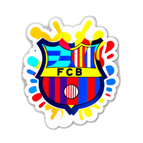 Barcelona Team Logo Matrica