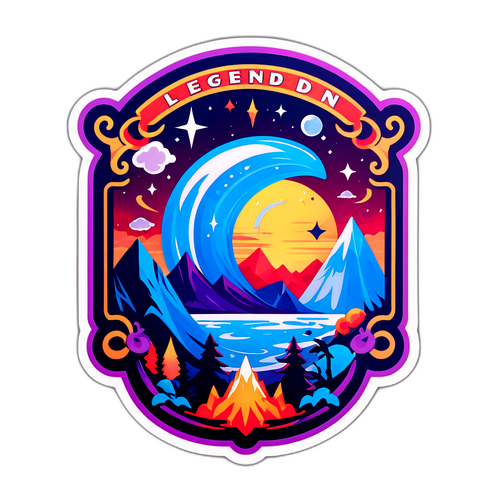 Nostalgisk Sticker inspireret af 'Legenden'