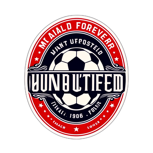 Vintage Voetbal Design Sticker