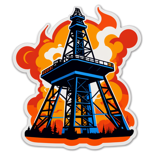 Fuel the Passion! Unleash Your Inner Oilers Fan with This Playful Sticker!