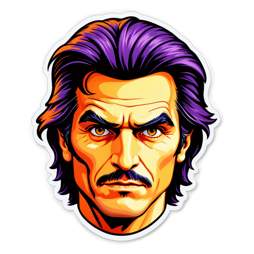 Ilustración de Javier Milei en estilo pop-art