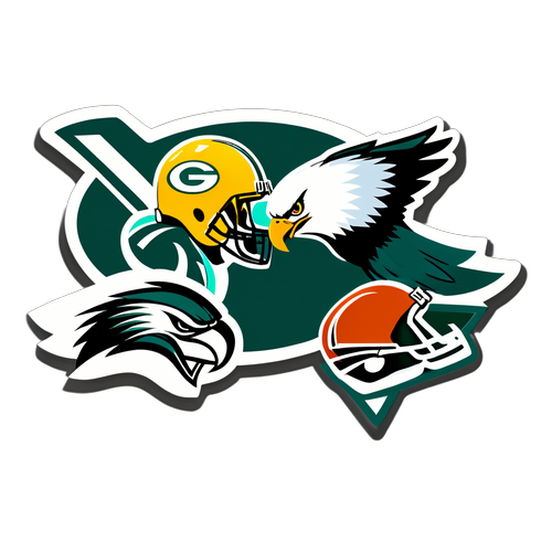 Packers vs Eagles Battle Sticker