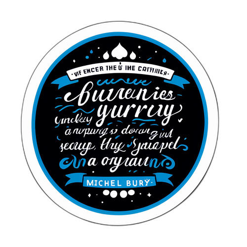 미ichael Burry의 유명한 인용구 스티커