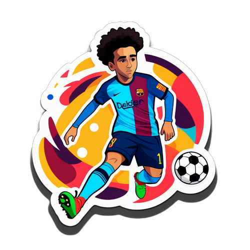 Sticker ya Xavi Simons akicheza mpira