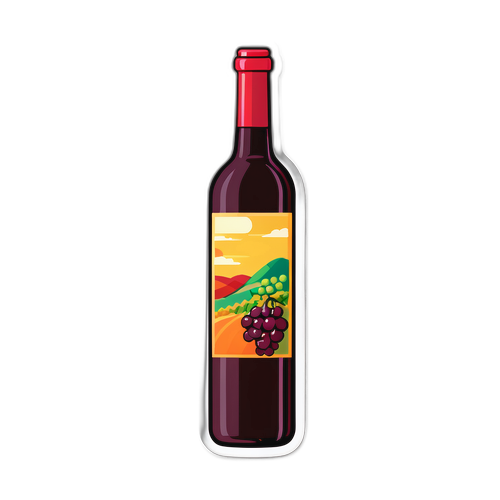 Yksinkertainen punaviinipullo