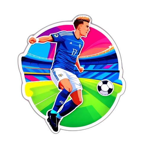 Desain Stiker Nicola Zalewski dalam Aksi