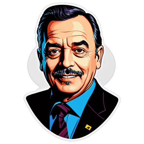 Sticker de homenaje a Jorge Lanata